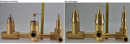 Caral/Rombo 2-weg verlengset inbouwthermostaat