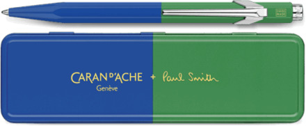 Caran d'ache 849 balpen paul smith, cobalt/emerald