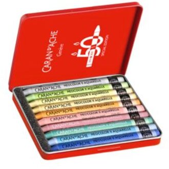 Caran d'ache Caran d' ache neocolor ii special edition auquarelkrijtjes, pastel 10 stuks