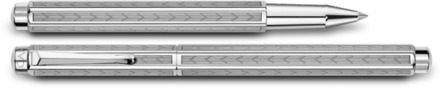 Caran d'ache ecridor roller chevron, platina plated