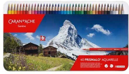 Caran d'ache Kleurpotloden Caran dAche Prismalo 40stuks assorti
