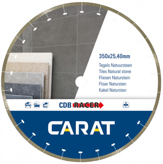 Carat CDBM350400 | Racer Diamantzaagblad | 350 x 25,40 | tegels/natuursteen - CDBM350400