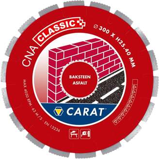 Carat diamantzaag baksteen ø300x25,40mm, cna classic