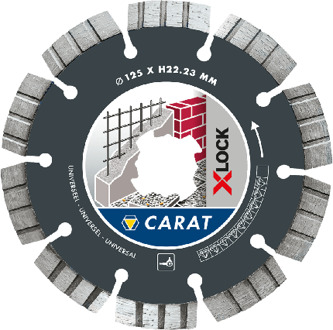 Carat Diamantzaag slijpschijf X-lock Universeel Ø125x22,23 MM - CUXLOCK125