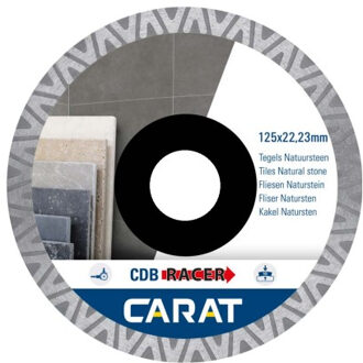 Carat Diamantzaag | Tegels / Natuursteen Brilliant | Ø115X22.23Mm | CDB RACER / CDBM RACER - CDBM115300