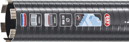 Carat Laser Diamantboor Dry Beton Black | Ø62x300x5/4" UNC - EDBLACK062