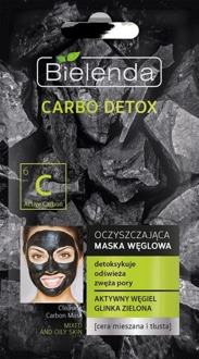Carbo Detox Cleansing Charcoal Mask For Combination And Oily Skin 8G
