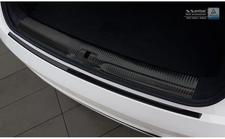 Carbon Achterbumperprotector passend voor Audi Q3 2011-2015... Zwart