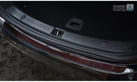 Carbon Achterbumperprotector passend voor Mercedes E-Klasse... Zwart