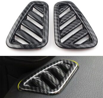 Carbon Fiber Abs Auto Styling Ac Air Vent Outlet Cover Trim 2 Stuks Voor Mercedes Benz A-Klasse w177 A200 A220 A250 Hatchback koolstofvezel Look