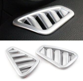 Carbon Fiber Abs Auto Styling Ac Air Vent Outlet Cover Trim 2 Stuks Voor Mercedes Benz A-Klasse w177 A200 A220 A250 Hatchback mat zilver