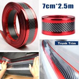 Carbon Fiber Auto Sticker Bumper Guard Decal Deur Plaat Sill Scuff Anti Scratch Anti-Collision Strip