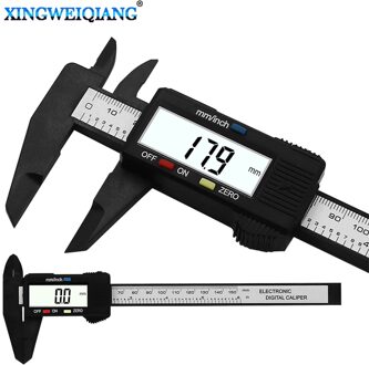Carbon Fiber Composiet 6 Inch 0-150Mm Vernier Digitale Elektronische Schuifmaat Ruler