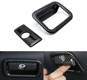 Carbon Fiber Copiloot Opbergdoos Handvat Cover Voor Toyota Camry
