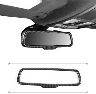 Carbon Fiber Interieur Achteruitkijkspiegel Cover Trim Voor Dodge Challenger