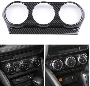Carbon Fiber Interieur Airconditioning Outlet Panel Cover Trim Voor Mazda CX-3 CX3 -18
