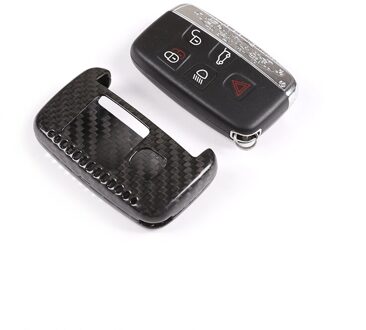 Carbon Fiber Key Shell Afneembare Knop Beschermhoes Voor Land Rover Evoque Freelander 2 Discovery 4