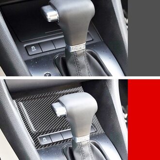 Carbon Fiber Textuur Voor Center Asbak Opslag Panel Cover Fit Voor Golf 6 MK6