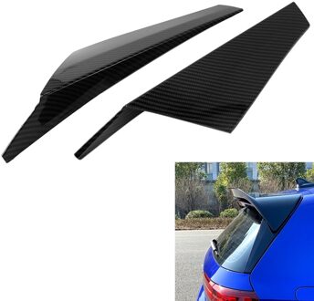 Carbon Fiber Verticale Achterruit Side Spoiler Wing Voor Golf 8 MK8 Auto Achterruit Spiegel Staart Accessoires