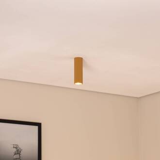 Carbon plafondlamp, goudkleurig, hoogte 20 cm, aluminium