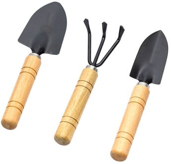 Carbon Staal Tuin Schop Bloem Planten Schop Tuin Houten Handvat Tuingereedschap Hand Tao Hua Yuan Gereedschap