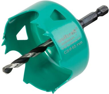 Carbonstalen Gatenzaag Voor Gipskartonplaten, Zeskantschacht 1/4", S30mm, Ø65mm