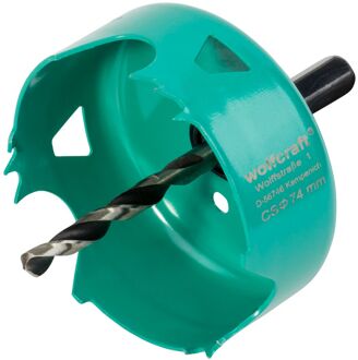 Carbonstalen Gatenzaag Voor Gipskartonplaten, Zeskantschacht 1/4", S30mm, Ø74mm