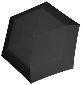 Carbonsteel mini slim uni Paraplu black