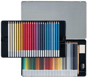 CarbOthello chalk-pastel Coloured Pencil - Metal Box of 60 Colours
