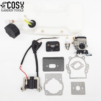 Carburateur Bobine Brandstoftank 43CC 52CC 40-5 CG430 CG520 1E40F-5 40F-5 Bosmaaier Trimmer Onderdelen Tool Midden mond