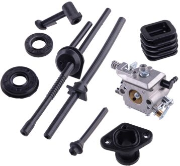 Carburateur Carb Kit Stookolie Filter Lijn Seal Fit Voor Chinese Kettingzaag 2500 25cc