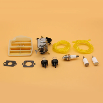 Carburetor Air Fuel Line Filter Kit for Husqvarna 445 450 445E JONSERED CS2245S 506450401 ZAMA C1M-EL37B CARB Garden Chainsaw Pa