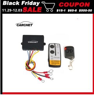 CARCHET 12 V-24 V 50ft Smart Lier Draadloze Afstandsbediening Schakelaar Set E Universal indicator licht Voor Jeep truck ATV PROMOTION2019
