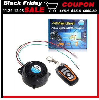 Carchet 12V Motorfiets Anti-Diefstal Alarmsysteem Inbraakalarm Afstandsbediening Beveiliging Motor 125db Diefstal Bescherming
