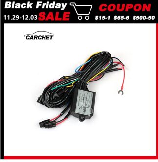 CARCHET DRL Dagrijverlichting LED Light Relais Harnas Controle Op Off Dimmer Auto Dagrijverlichting