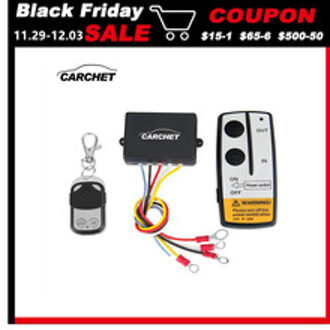 CARCHET Lier 12 V 12 Volt Draadloze Afstandsbediening Kit voor Jeep Truck ATV Lier LIER Dual Remote schakelaar Handset
