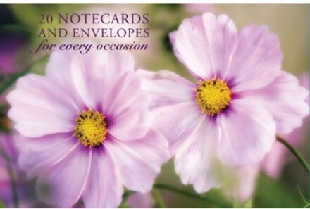 Card Box of 20 Notecards and Envelopes: Pink Cosmos