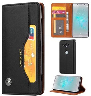 Card Set Series Sony Xperia XZ2 Compact Wallet Case - Zwart