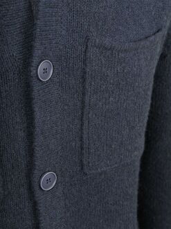 Cardigan Boiled Wool Blauw Donkerblauw - L,M,XL,XXL