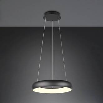 Cardona hanglamp, Ø 46,5 cm, zwart, CCT, metaal zwart mat
