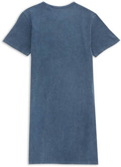 Care Bears In The Clouds Women's T-Shirt Dress - Navy Acid Wash - XXL - Navy Acid Wash