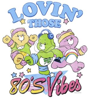 Care Bears Lovin' Those 80s Vibes Unisex T-Shirt - White - 5XL Wit