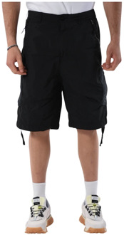 Cargo Bermuda shorts in nylon Ten C , Black , Heren - Xl,L,M