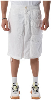 Cargo Bermuda shorts van nylon Ten C , White , Heren - Xl,L,M