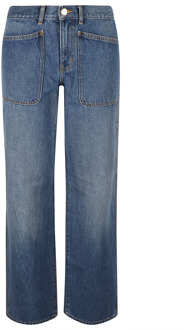 Cargo Denim Jeans Tory Burch , Blue , Dames - W26