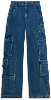 Cargo Jeans met Mismatched Zakken Axel Arigato , Blue , Dames - W28,W25,W30,W31,W29,W27,W26