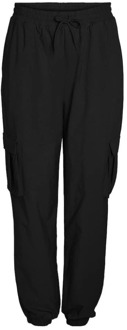 Cargo Sweatpants voor een casual en stijlvolle look Noisy May , Black , Dames - M,Xs