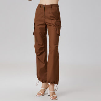 Cargobroek met trekkoord op de enkel Bruin - XS