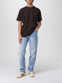 Carhartt Chase T-shirt Klassieke Pasvorm Donker Bruin