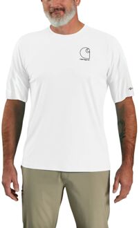 Carhartt Force Sun Defender Casual T-shirt Heren 2XL Wit